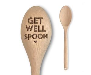 Funny Silly Get Well Soon Gift - Engraved “Get Well Spoon” - Affordable Surgery/Recovery/Broken Bone/Feel Better Get Well Soon Hamper Item Gift to Cheer Up Men and Women