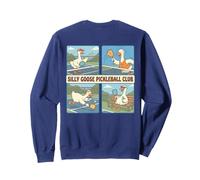 Funny Silly Goose Geese Playing Pickleball Club Sweatshirt