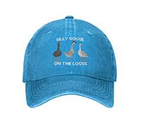 Funny Silly Goose Hat Silly Goosee On The Loose Hat for Women Dad Hats Funny Hats, Blue, One size
