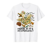 Funny Silly Goose Honk If It's an Emergency ER Nurse Gifts T-Shirt
