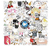 Funny Silly Goose Stickers, 50PCS Goose Meme Waterproof Vinyl Decals for Water Bottle Laptop Notebook Phone Case Skateboard Luggage Hydro Flask Thermos