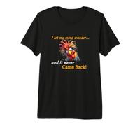 Funny Silly Retirement Ladies Gents Chicken Cockerel Hen Premium T-Shirt