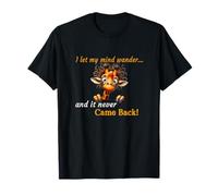Funny Silly Retirement Ladies Gents Giraffe humourous T-Shirt
