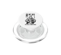 Funny Silly Seagull Fighter Pilot Bird Steal Your Fries PopSockets PopGrip for MagSafe