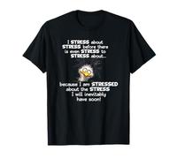 Funny Silly Stressed Ladies Gents Ostrich Rhea Stress T-Shirt