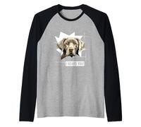 Funny Silver Lab Dog, Silver Labrador Retriever Humor Raglan Baseball Tee