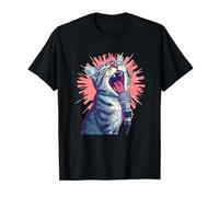 Funny singing cat for karaoke party lovers and animals T-Shirt