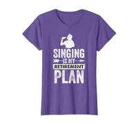 Funny Singing is My Retirement Plan Retro Vintage T-Shirt