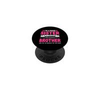 Funny Sister Freaking Awesome Brother Saying PopSockets Adhesive PopGrip