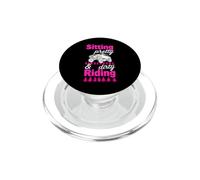 Funny Sitting Pretty Riding Dirty Saying PopSockets PopGrip for MagSafe