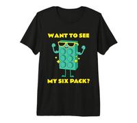 Funny Six Pack Bricks Lover Master Builder Gift Premium T-Shirt