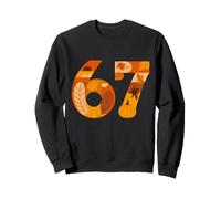 Funny Six Seven 6 7 Thanksgiving Fall Meme Number 67 Sweatshirt