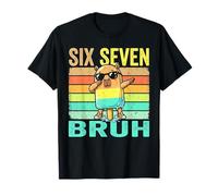 Funny Six Seven Bruh Dabbing Capybara Meme Tropical Summer T-Shirt
