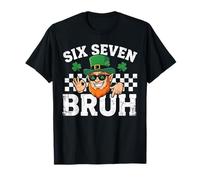 Funny Six Seven Bruh St Patricks Day 6 7 Meme 67 Kids Boys T-Shirt