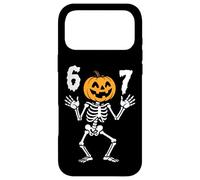 Funny Six Seven Jack-O-Lantern Skeleton Halloween 6 7 Meme Case for iPhone 17 Pro Max