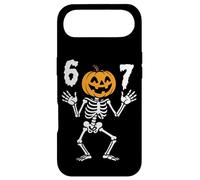 Funny Six Seven Jack-O-Lantern Skeleton Halloween 6 7 Meme Case for iPhone Air