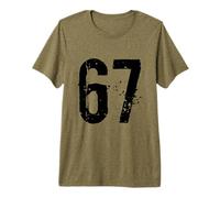 Funny Six Seven Meme, Youth, Gen Alpha, 6 7 Slang Premium T-Shirt