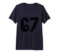 Funny Six Seven Meme, Youth, Gen Alpha, 6 7 Slang Premium T-Shirt