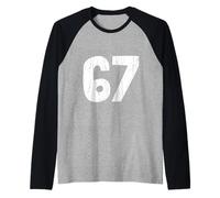 Funny Six Seven Meme, Youth, Gen Alpha, 6 7 Slang Raglan Baseball Tee