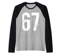 Funny Six Seven Meme, Youth, Gen Alpha, 6 7 Slang Raglan Baseball Tee