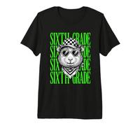 Funny Sixth Grade Teacher Guinea Pig Back to School Student Premium T-Shirt