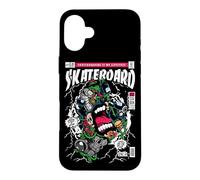 FUNNY SKATEBOARD HAND FUNNY HAND SCREAMING SKATEBOARD 80s Case for iPhone 16 Plus
