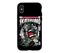 FUNNY SKATEBOARD HAND FUNNY HAND SCREAMING SKATEBOARD 80s Case for iPhone X/XS