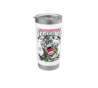 Funny Skateboard Hand Funny Hand Screaming Skateboard 80s Stainless Steel Insulated Tumbler