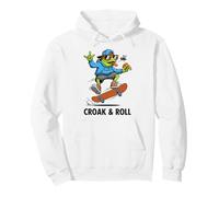 Funny Skateboarding Frog Toad Gift Adults Kids Boys Girls Pullover Hoodie