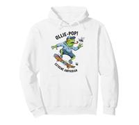 Funny Skateboarding Frog Toad Gift Adults Kids Boys Girls Pullover Hoodie