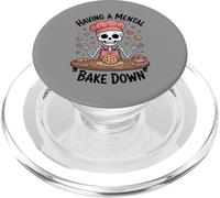 Funny Skeleton Baking Cookies Spooky Cute Joke PopSockets PopGrip for MagSafe
