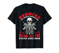 Funny Skeleton Boomers Badass Generation Before Sissies T-Shirt