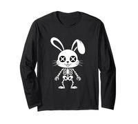Funny Skeleton Bunny Rabbit Bones Gothic Cute Long Sleeve T-Shirt