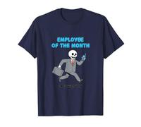Funny Skeleton Corporate Employee of The Month Graphic T-Shirt