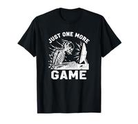 Funny Skeleton Gamer Phrase One More Game Gaming Friends T-Shirt