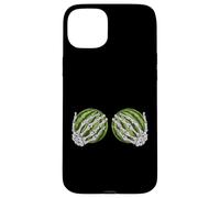 Funny Skeleton Hand Halloween Watermelon Fruits Girls Women Case for iPhone 15 Plus