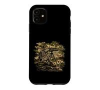 Funny Skeleton Hunter Camo Sniper Hunting Vintage Humor Case for iPhone 11