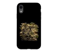 Funny Skeleton Hunter Camo Sniper Hunting Vintage Humor Case for iPhone XR