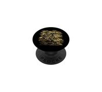 Funny Skeleton Hunter Camo Sniper Hunting Vintage Humor PopSockets Adhesive PopGrip