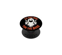 Funny Skeleton Im Just Here For The Boos Halloween Drinking PopSockets Adhesive PopGrip
