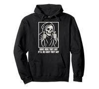 Funny Skeleton Joke for Tired Parents Mom Dad Pullover Hoodie
