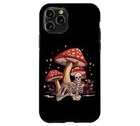 Funny Skeleton Mushroom Head Skull Mycophile Foraging Case for iPhone 11 Pro