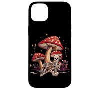 Funny Skeleton Mushroom Head Skull Mycophile Foraging Case for iPhone 14 Plus
