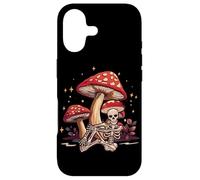 Funny Skeleton Mushroom Head Skull Mycophile Foraging Case for iPhone 17