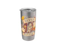 Funny Skeleton Never Better Halloween Coffin Ghost Boys Girl Stainless Steel Insulated Tumbler
