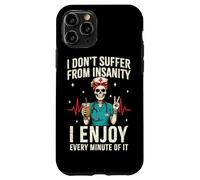 Funny Skeleton Nurse Coffee RN Case for iPhone 11 Pro