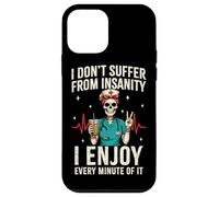 Funny Skeleton Nurse Coffee RN Case for iPhone 12 mini