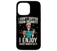 Funny Skeleton Nurse Coffee RN Case for iPhone 14 Pro Max