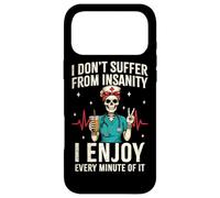 Funny Skeleton Nurse Coffee RN Case for iPhone 17 Pro Max