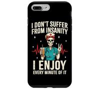 Funny Skeleton Nurse Coffee RN Case for iPhone 7 Plus/8 Plus